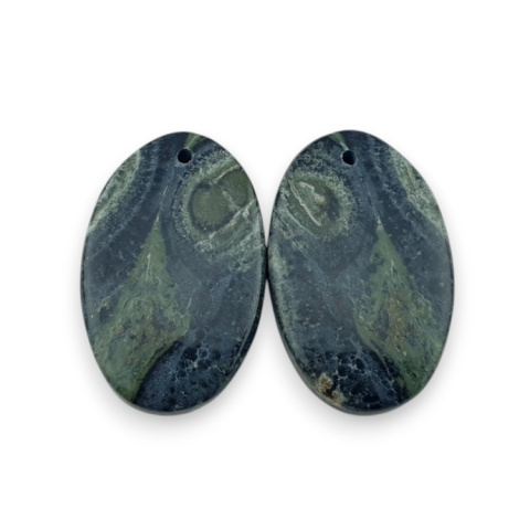 Jaspis kambaba para kaboszonów z dziurką 26x16 mm nr R5 Jaspis kambaba para kaboszonów z dziurką 26x16 mm nr R5