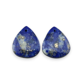 Lapis lazuli para kaboszonów z dziurką 18x15 mm nr R42