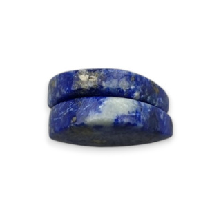 Lapis lazuli para kaboszonów z dziurką 18x15 mm nr R42