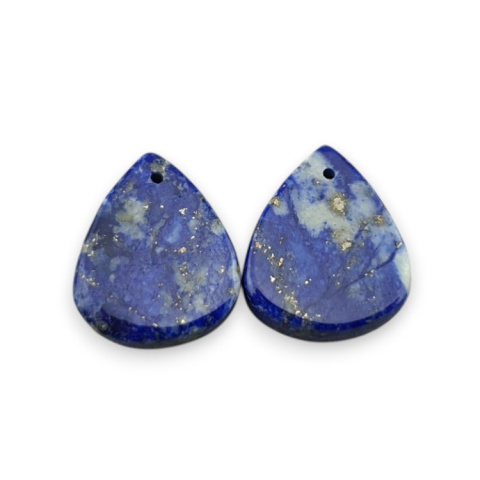Lapis lazuli para kaboszonów z dziurką 18x15 mm nr R42 Lapis lazuli para kaboszonów z dziurką 18x15 mm nr R42