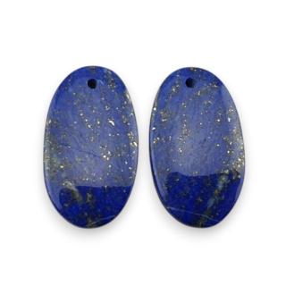 Lapis lazuli para kaboszonów z dziurką 20x12 mm nr R37