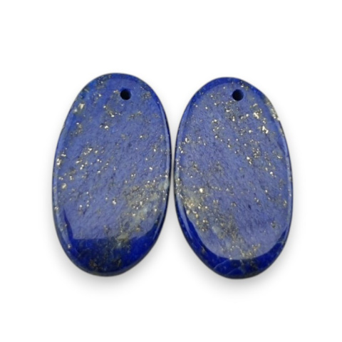 Lapis lazuli para kaboszonów z dziurką 20x12 mm nr R37 Lapis lazuli para kaboszonów z dziurką 20x12 mm nr R37