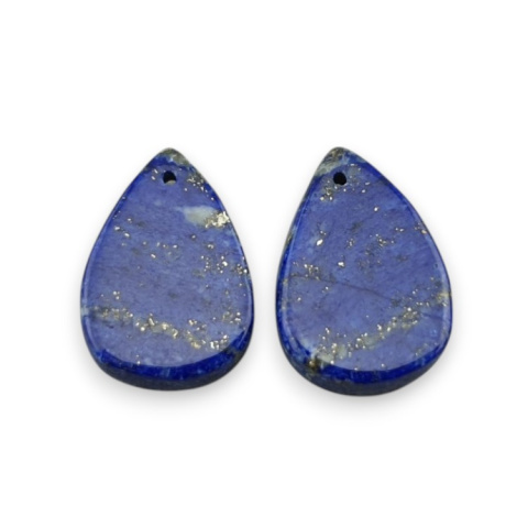 Lapis lazuli para kaboszonów z dziurką 20x14 mm nr R39 Lapis lazuli para kaboszonów z dziurką 20x14 mm nr R39