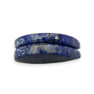 Lapis lazuli para kaboszonów z dziurką 20x16 mm nr R12