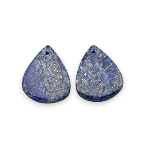 Lapis lazuli para kaboszonów z dziurką 20x16 mm nr R12 Lapis lazuli para kaboszonów z dziurką 20x16 mm nr R12