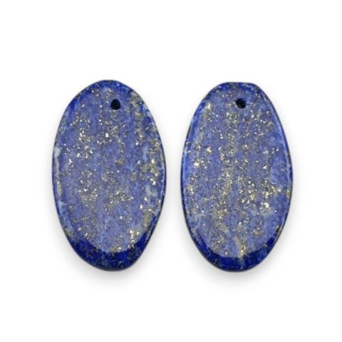Lapis lazuli para kaboszonów z dziurką 21x12 mm nr R25 Lapis lazuli para kaboszonów z dziurką 21x12 mm nr R25