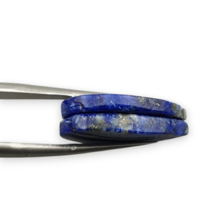Lapis lazuli para kaboszonów z dziurką 21x13 mm nr R47