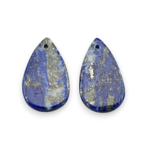 Lapis lazuli para kaboszonów z dziurką 21x13 mm nr R47 Lapis lazuli para kaboszonów z dziurką 21x13 mm nr R47