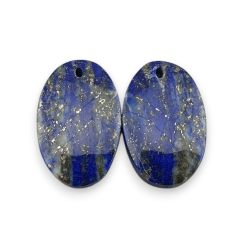 Lapis lazuli para kaboszonów z dziurką 21x14 mm nr R32 Lapis lazuli para kaboszonów z dziurką 21x14 mm nr R32