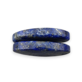 Lapis lazuli para kaboszonów z dziurką 21x14 mm nr R32