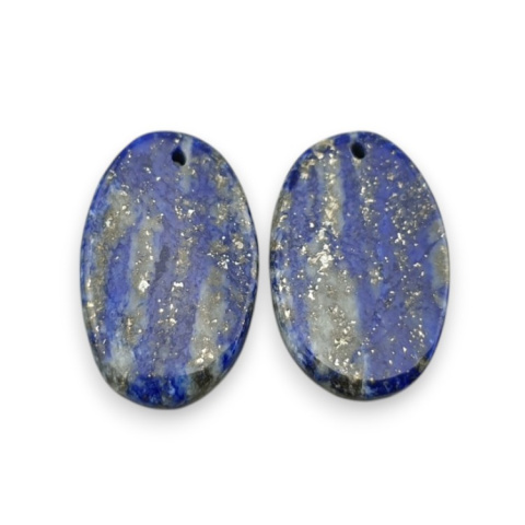 Lapis lazuli para kaboszonów z dziurką 21x14 mm nr R32 Lapis lazuli para kaboszonów z dziurką 21x14 mm nr R32