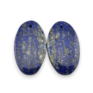 Lapis lazuli para kaboszonów z dziurką 22x13 mm nr R23