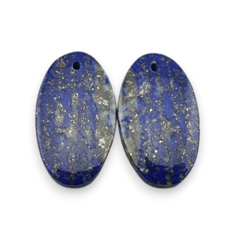 Lapis lazuli para kaboszonów z dziurką 22x13 mm nr R23 Lapis lazuli para kaboszonów z dziurką 22x13 mm nr R23