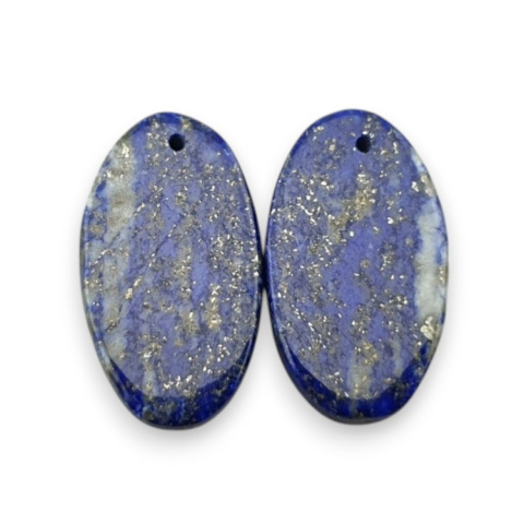 Lapis lazuli para kaboszonów z dziurką 22x13 mm nr R23 Lapis lazuli para kaboszonów z dziurką 22x13 mm nr R23