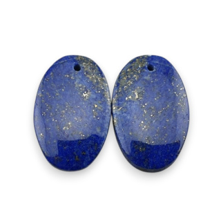 Lapis lazuli para kaboszonów z dziurką 22x14 mm nr R22