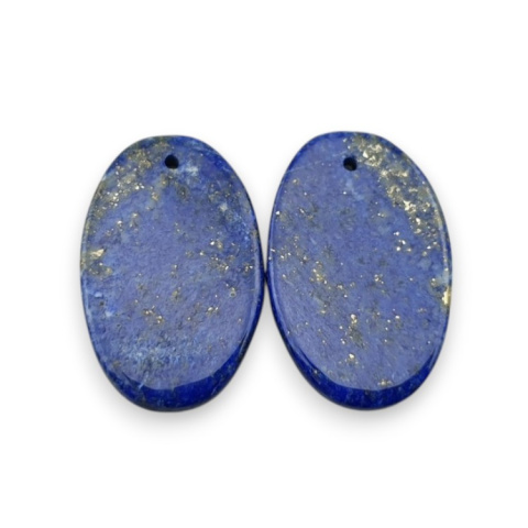 Lapis lazuli para kaboszonów z dziurką 22x14 mm nr R22 Lapis lazuli para kaboszonów z dziurką 22x14 mm nr R22