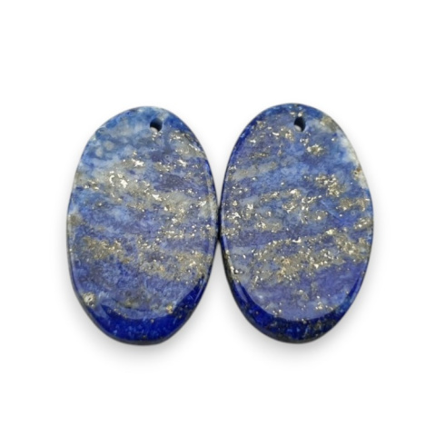 Lapis lazuli para kaboszonów z dziurką 23x14 mm nr R31 Lapis lazuli para kaboszonów z dziurką 23x14 mm nr R31