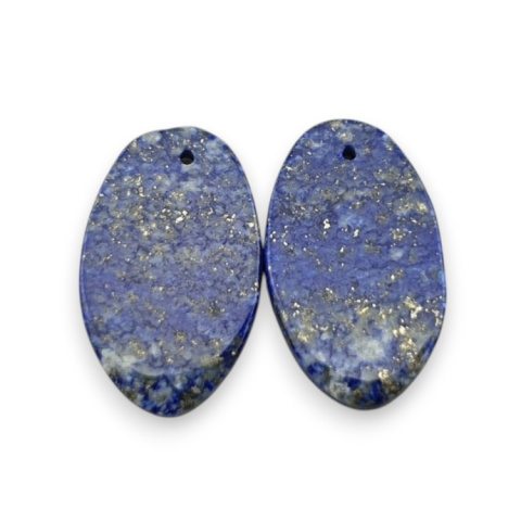Lapis lazuli para kaboszonów z dziurką 23x14 mm nr R48 Lapis lazuli para kaboszonów z dziurką 23x14 mm nr R48