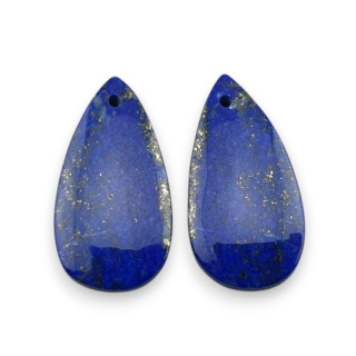 Lapis lazuli para kaboszonów z dziurką 25x13 mm nr R38