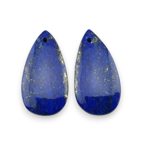 Lapis lazuli para kaboszonów z dziurką 25x13 mm nr R38 Lapis lazuli para kaboszonów z dziurką 25x13 mm nr R38