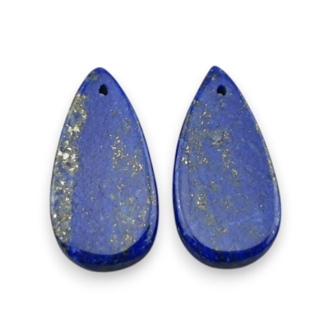 Lapis lazuli para kaboszonów z dziurką 25x13 mm nr R38 Lapis lazuli para kaboszonów z dziurką 25x13 mm nr R38