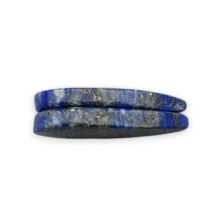 Lapis lazuli para kaboszonów z dziurką 25x14 mm nr R36