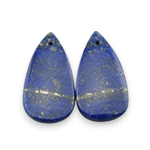 Lapis lazuli para kaboszonów z dziurką 26x14 mm nr R11 Lapis lazuli para kaboszonów z dziurką 26x14 mm nr R11