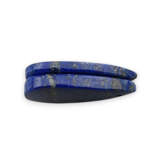 Lapis lazuli para kaboszonów z dziurką 26x14 mm nr R11