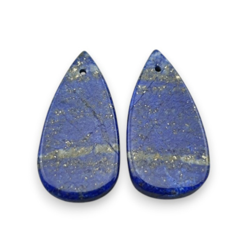 Lapis lazuli para kaboszonów z dziurką 26x14 mm nr R11 Lapis lazuli para kaboszonów z dziurką 26x14 mm nr R11