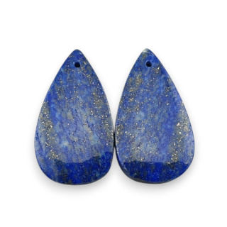 Lapis lazuli para kaboszonów z dziurką 29x16 mm nr R44