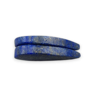 Lapis lazuli para kaboszonów z dziurką 29x16 mm nr R44