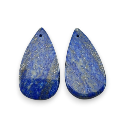 Lapis lazuli para kaboszonów z dziurką 29x16 mm nr R44 Lapis lazuli para kaboszonów z dziurką 29x16 mm nr R44