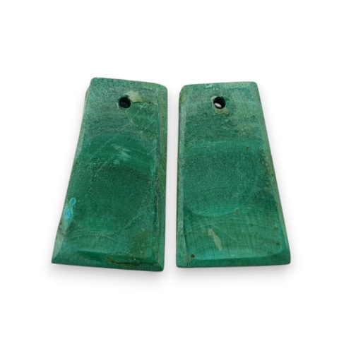 Malachit para kaboszonów z dziurką 19x11 mm nr R52 Malachit para kaboszonów z dziurką 19x11 mm nr R52