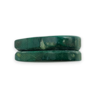 Malachit para kaboszonów z dziurką 22x16 mm nr R57