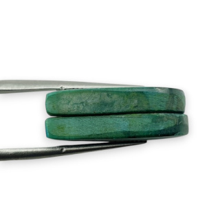 Malachit para kaboszonów z dziurką 23x11 mm nr R69