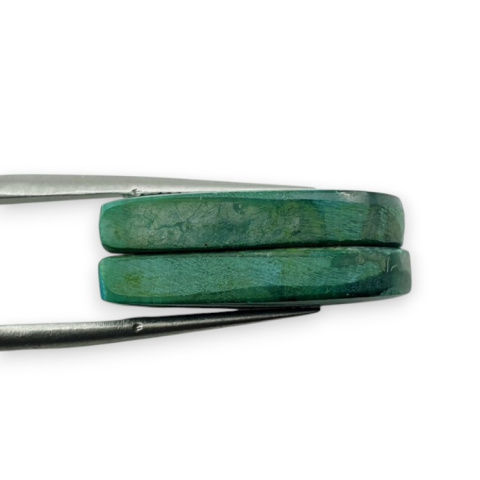 Malachit para kaboszonów z dziurką 23x11 mm nr R69 Malachit para kaboszonów z dziurką 23x11 mm nr R69