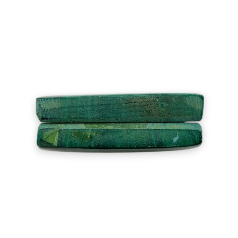 Malachit para kaboszonów z dziurką 23x11 mm nr R76 Malachit para kaboszonów z dziurką 23x11 mm nr R76