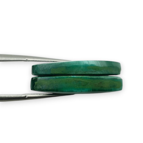 Malachit para kaboszonów z dziurką 25x13 mm nr R58 Malachit para kaboszonów z dziurką 25x13 mm nr R58