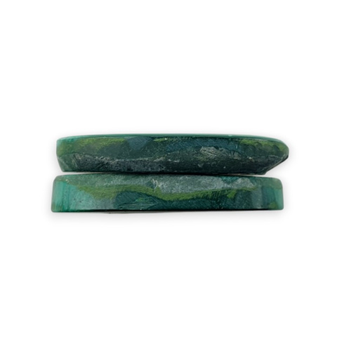 Malachit para kaboszonów z dziurką 26x14 mm nr R73 Malachit para kaboszonów z dziurką 26x14 mm nr R73