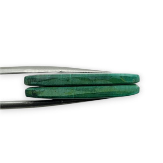 Malachit para kaboszonów z dziurką 29x12 mm nr R70