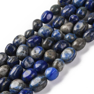 Lapis lazuli bryłka gładka 7-12 mm sznur