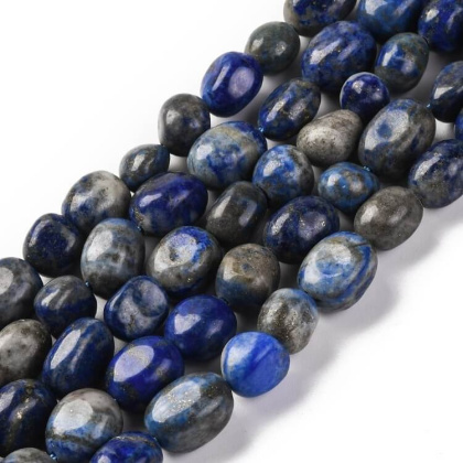 Lapis lazuli bryłka gładka 7-12 mm sznur