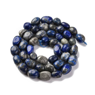 Lapis lazuli bryłka gładka 7-12 mm sznur