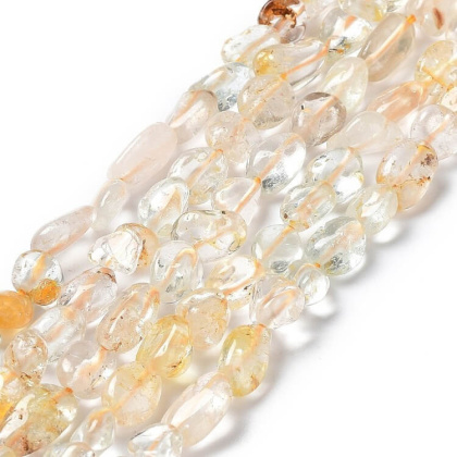 Topaz bryłka gładka 7-14 mm sznur