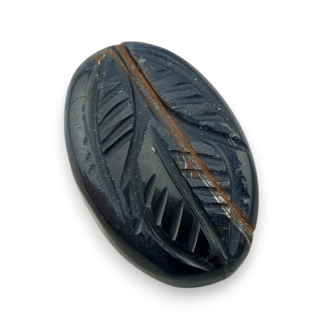 Tygrysie oko niebieskie kaboszon carving 24x16 mm nr 140