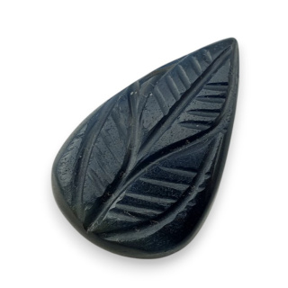 Tygrysie oko niebieskie kaboszon carving 26x16 mm nr 128