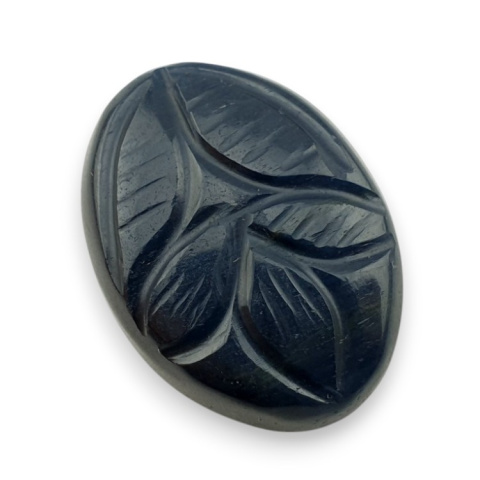 Tygrysie oko niebieskie kaboszon carving 26x19 mm nr 144 Tygrysie oko niebieskie kaboszon carving 26x19 mm nr 144