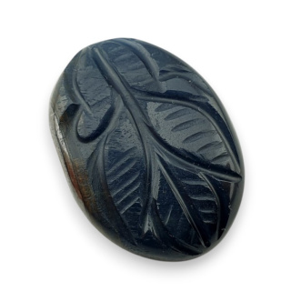 Tygrysie oko niebieskie kaboszon carving 26x19 mm nr 94