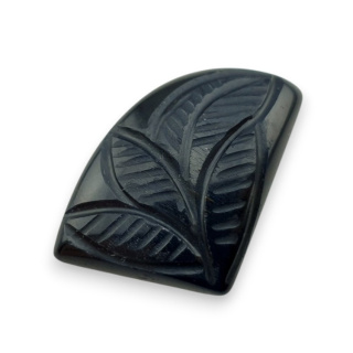 Tygrysie oko niebieskie kaboszon carving 26x20 mm nr 136