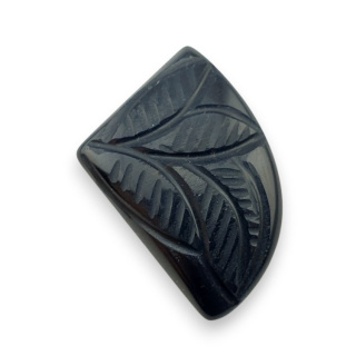 Tygrysie oko niebieskie kaboszon carving 26x20 mm nr 136
